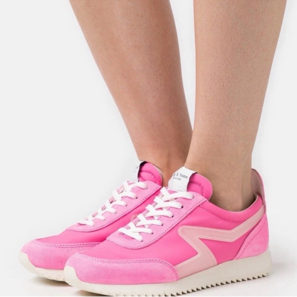 Rag and Bone Pink Retro Runner Lightweight Women's Sneakers